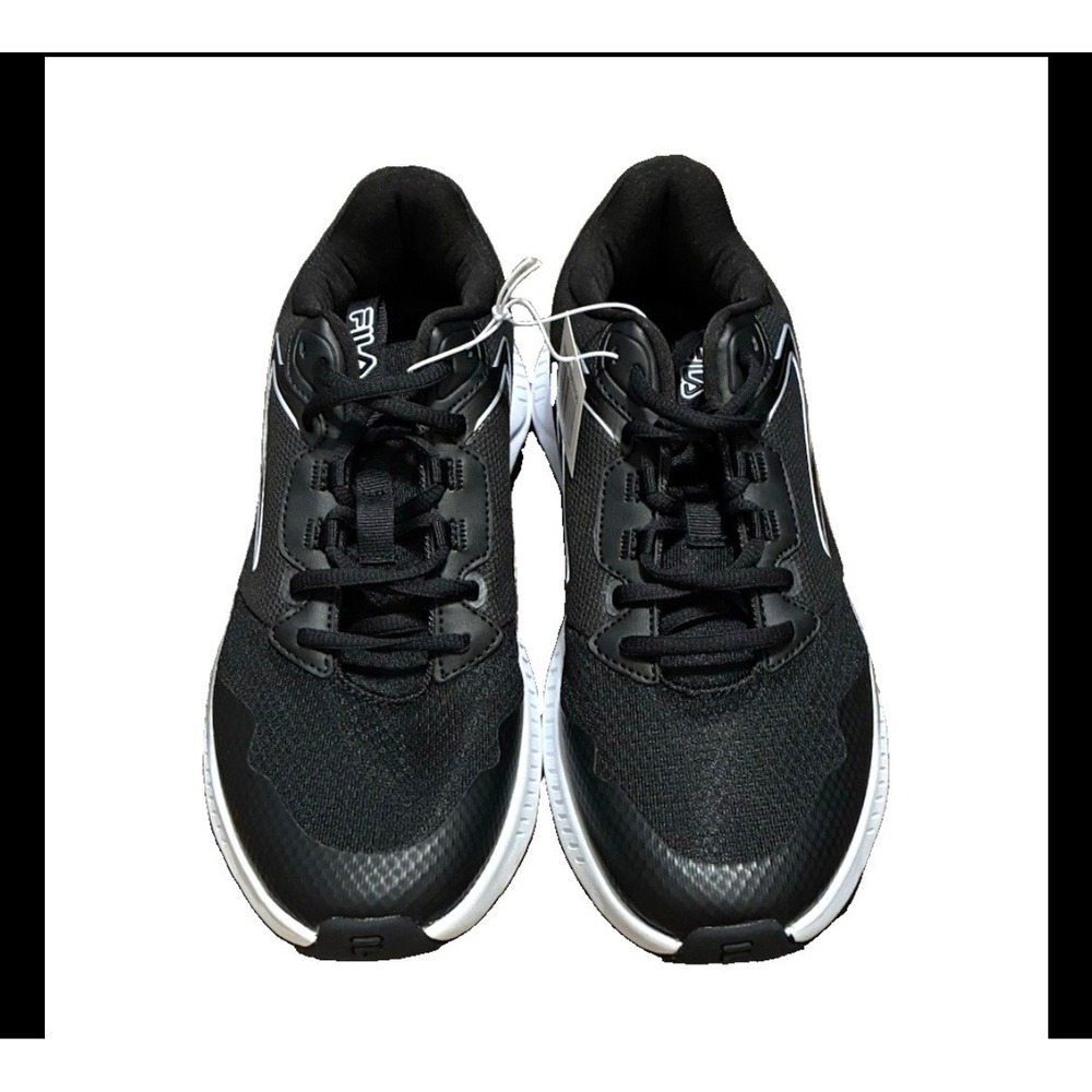 Fila Action-Stride Energized Mens Running Shoes Black White 10.5 1SS3706
